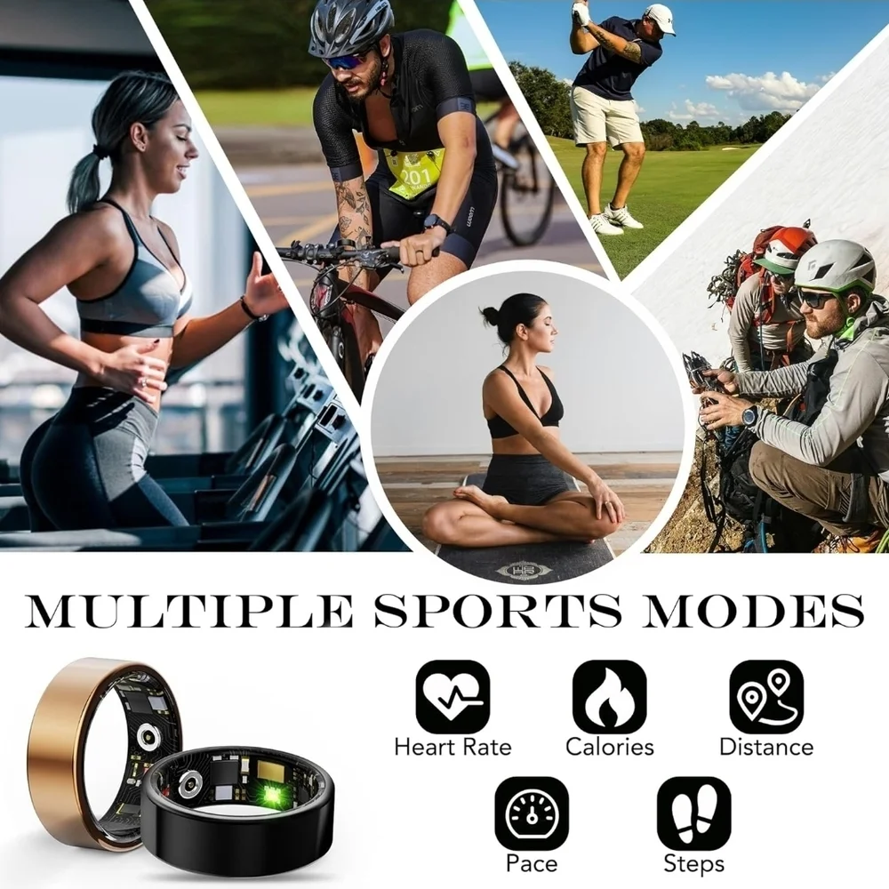 Smart Fitness Ring - Black
